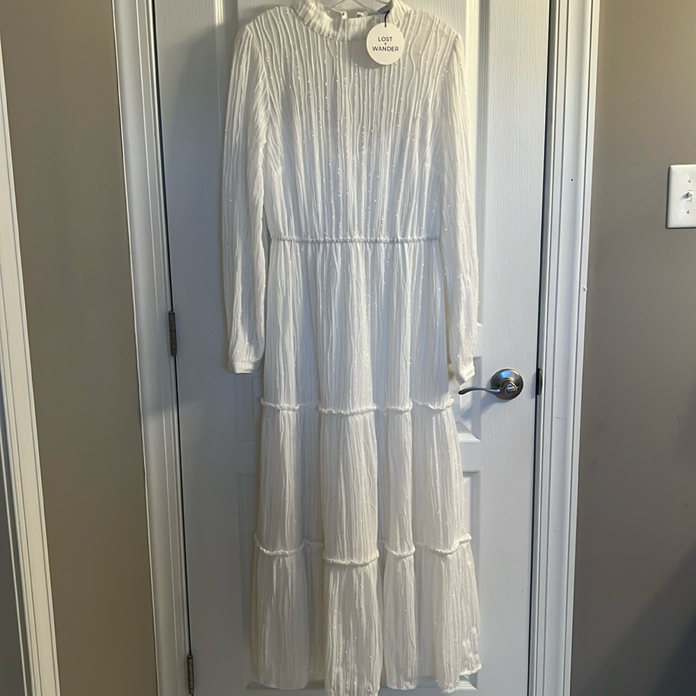 Lost + Wander Dress |  White |  Size Medium